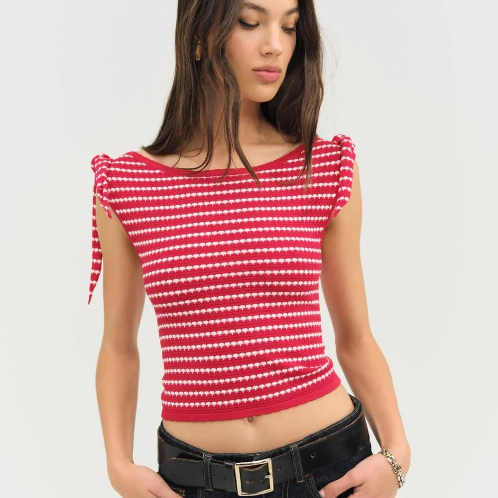 NWT Regatta Stripe Knit Top